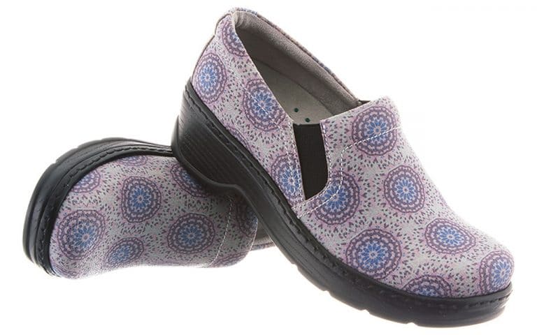 tan nursing clogs