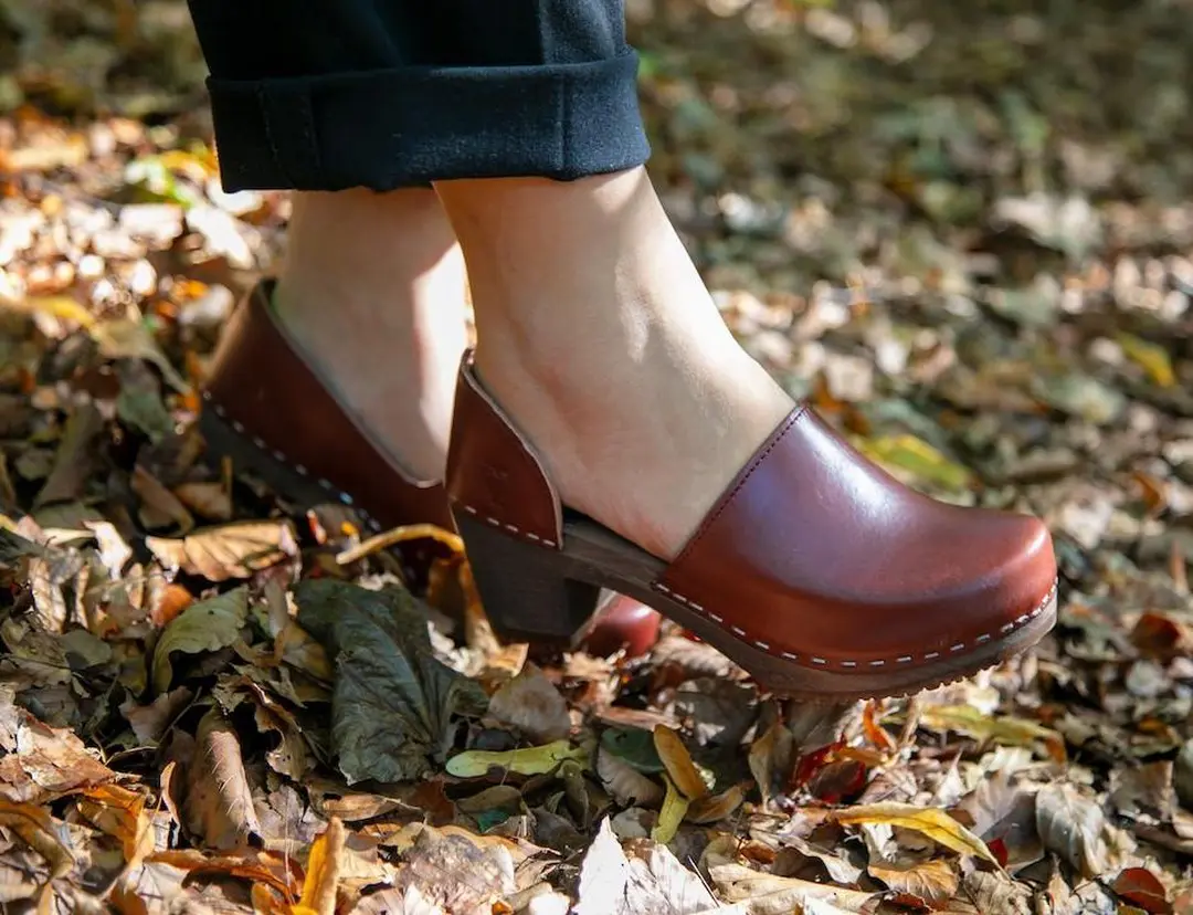 Women's Leather Clogs